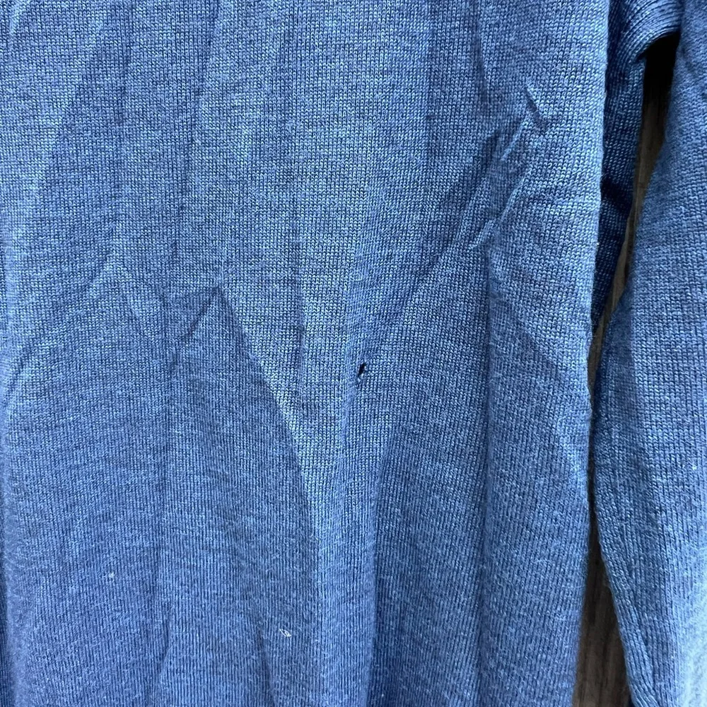 BANANA REPUBLIC Italian Merino Wool Blue Mens Baruffa Sweater Medium Tall